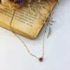 Collana Oro Giallo diamanti e rubino