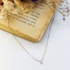 Collana Oro Giallo e Bianco 18Kt e Diamante