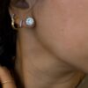 ZZZ5 Orecchini margherita argento 925 con moissaniti