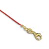 aaa2 Bracciale filo rosso argento 925 con moissanite