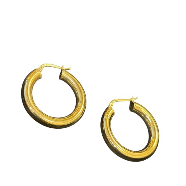 fff2 Orecchini a cerchio argento 925