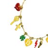 hhh1 Bracciale argento 925 con ciondoli scaramantici
