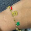 hhh3 Bracciale argento 925 con ciondoli scaramantici