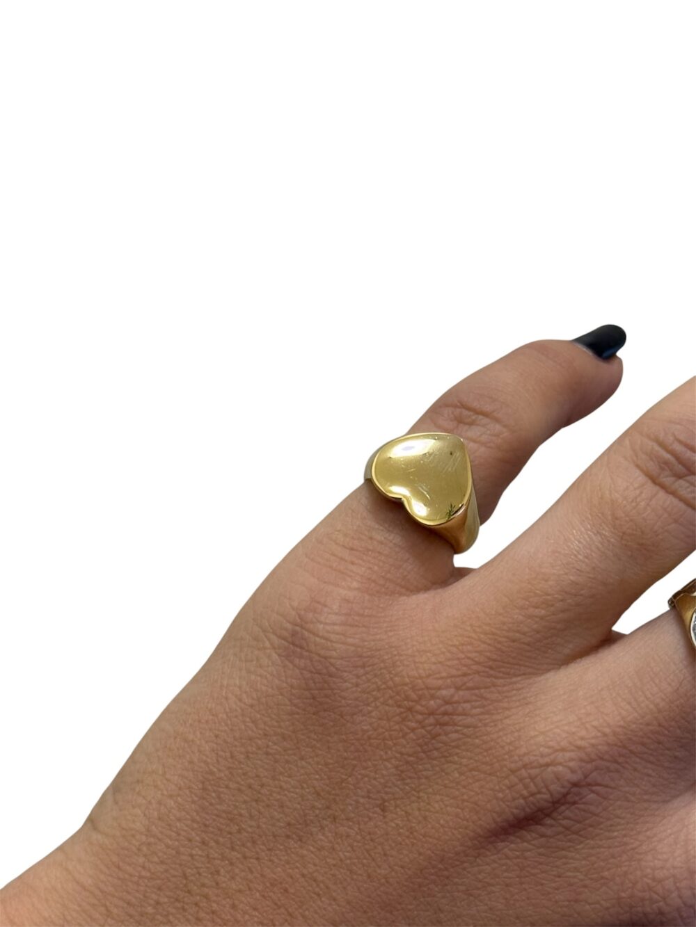 jj4 Anello mignolo cuore argento 925