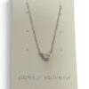 Collana argento 925 con moissanite cuore