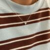 Collana argento 925 con moissanite cuore
